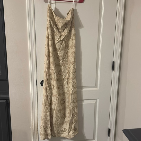 BNWT Paper heart linen strapless dress - Picture 1 of 5